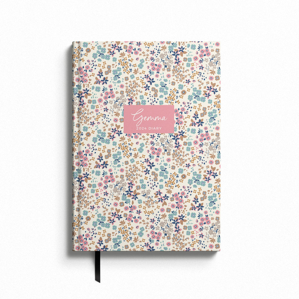 Personalised Floral Ditsy 2024 Weekly Diary (A5)