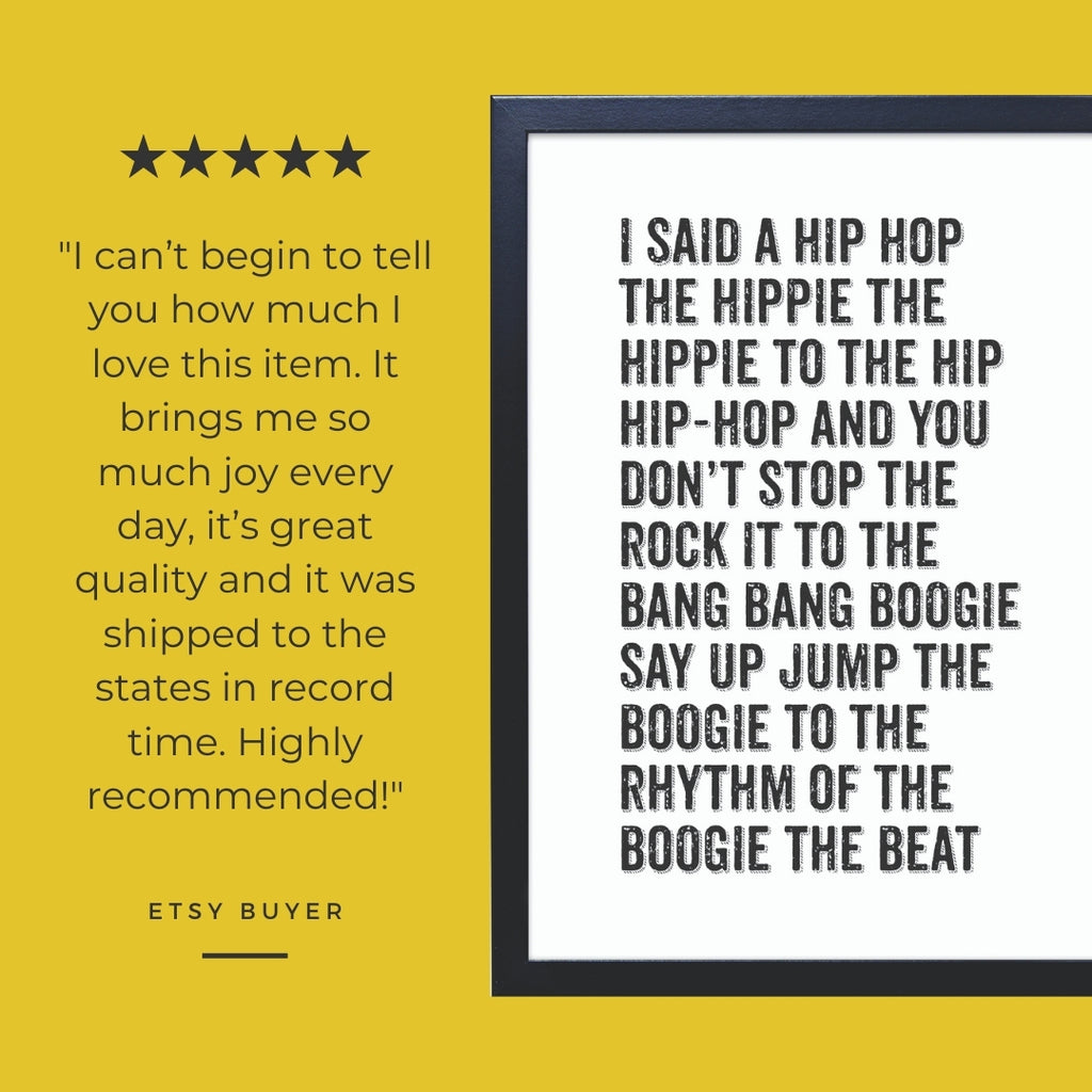 Customer Review - Hip Hop Art Print