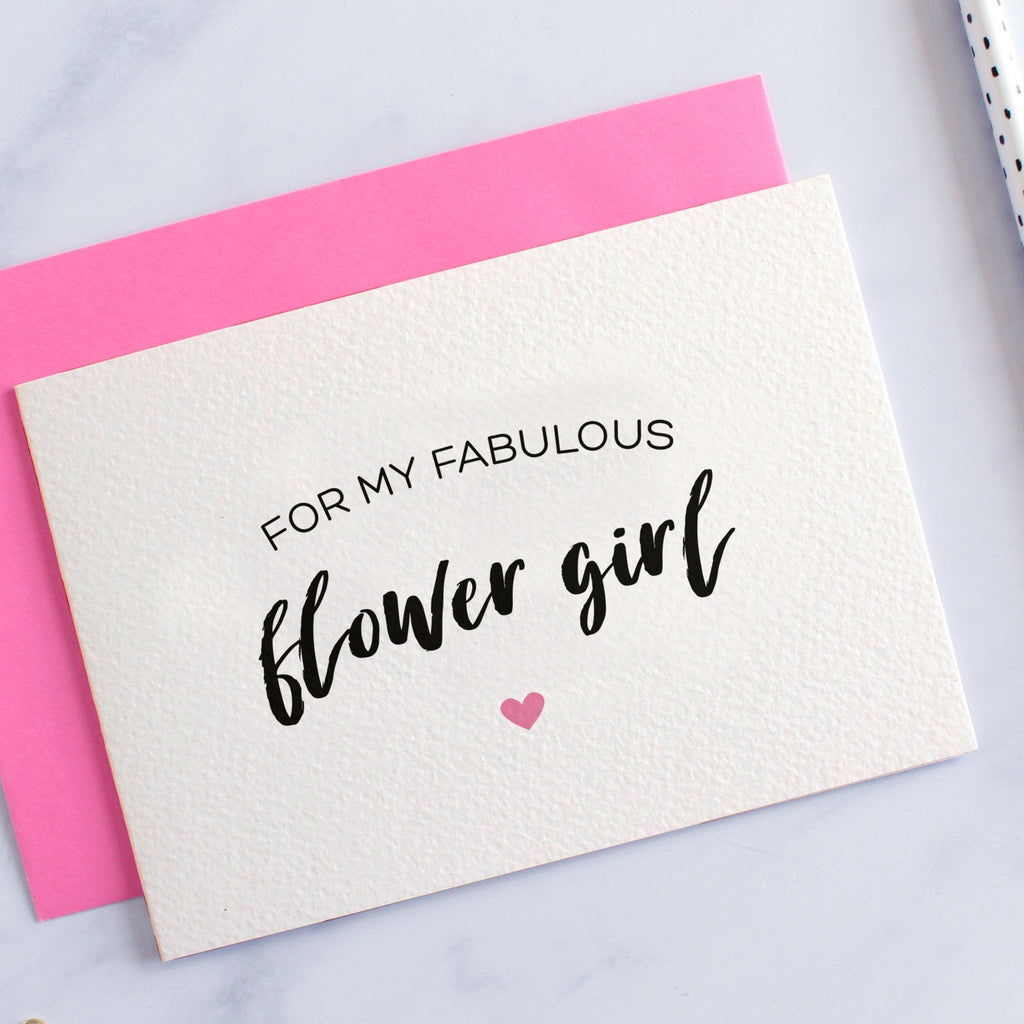 Fabulous Flower Girl Card