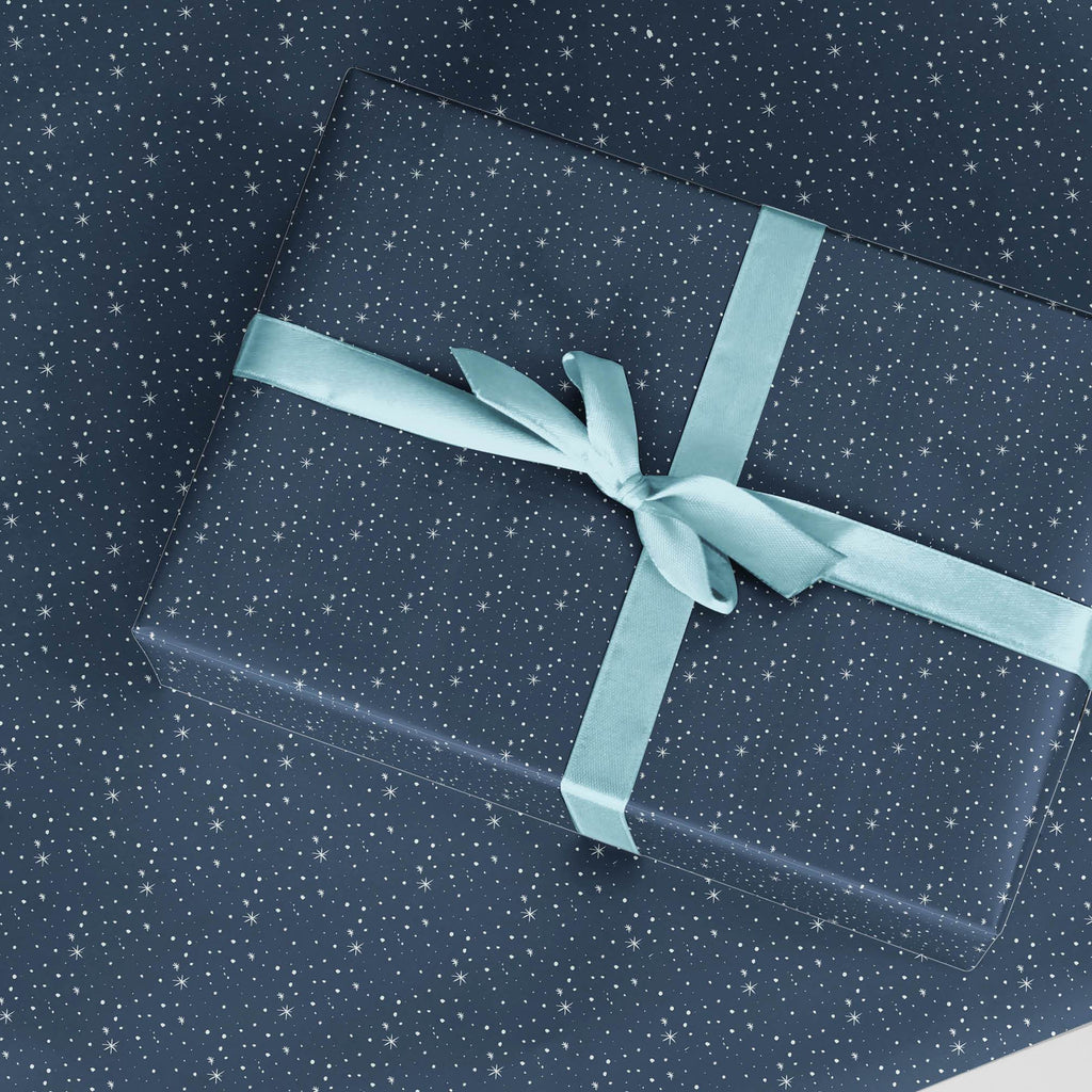 Gift Wrap - Navy Starlight Sparkle