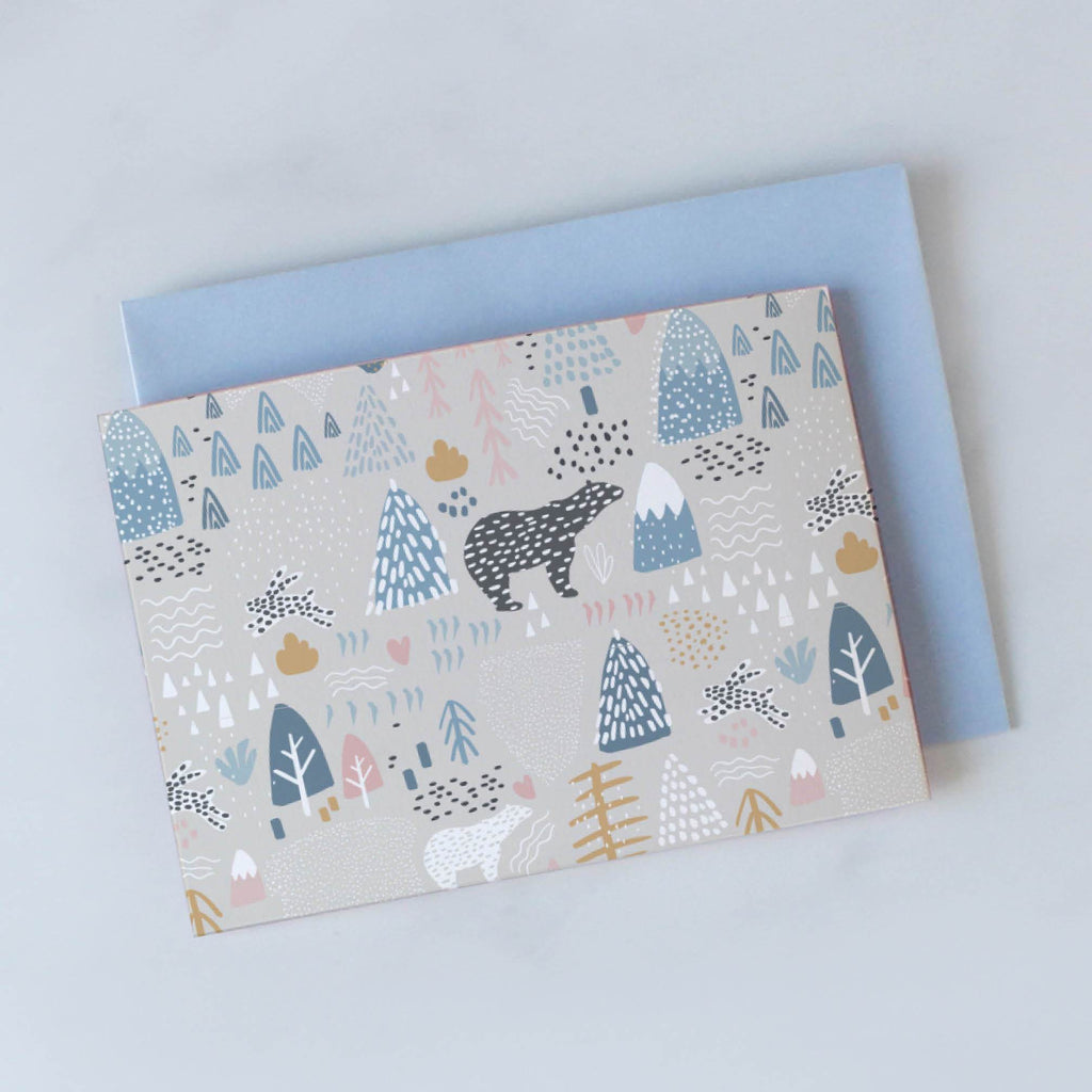 Mini Card Pack - Christmas Polar Bear