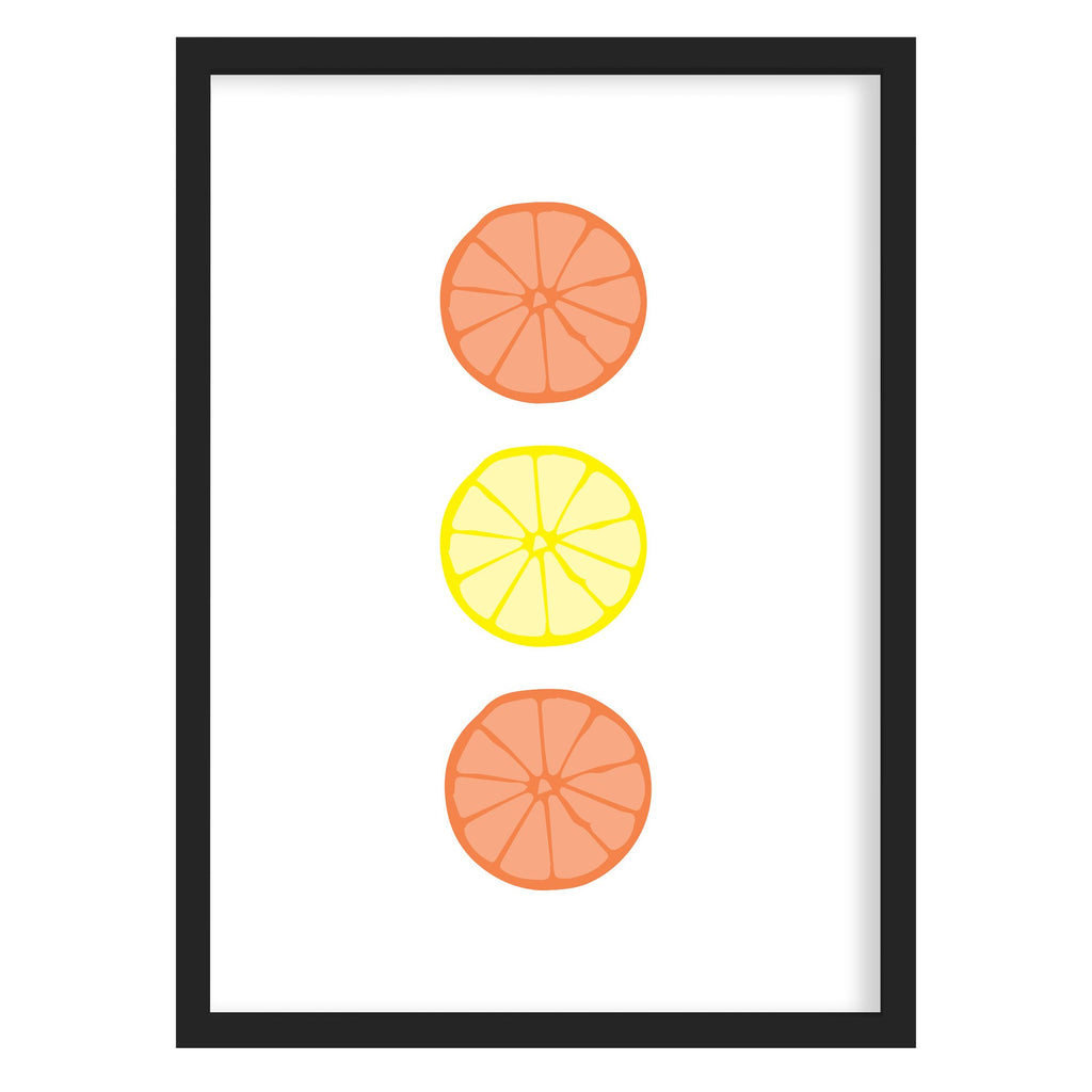 Oranges & Lemons Art Print A4 (210mm × 297mm) / Unframed
