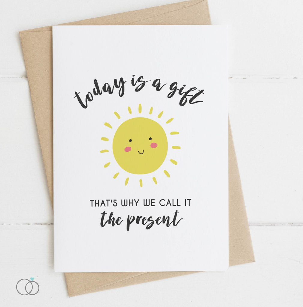 Today Is A Gift Quote Postcard