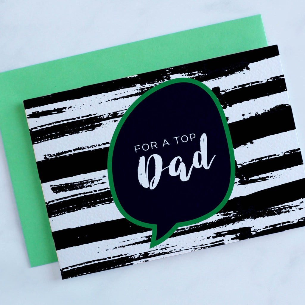 Top Dad Fathers Day Card