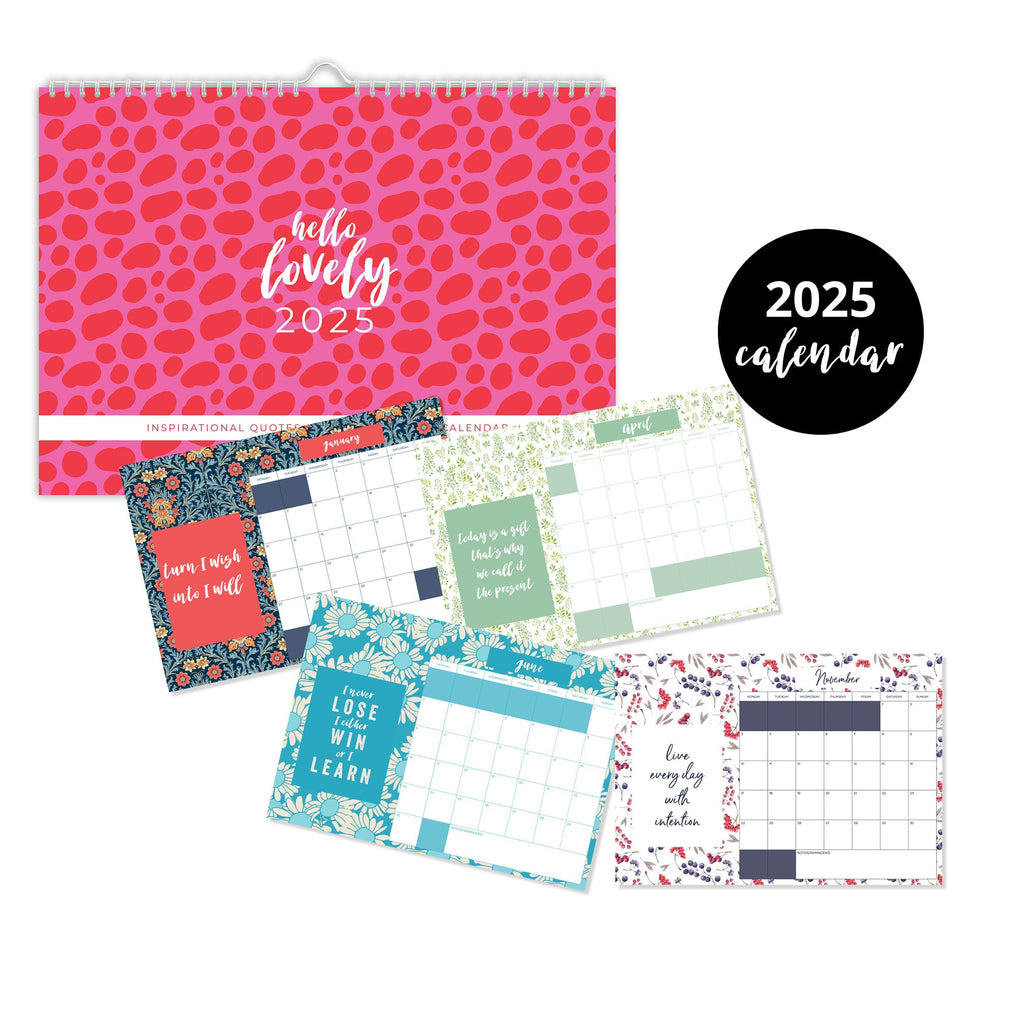 2025 Calendar - Inspirational/Motivational Quote Calendar with Month To View