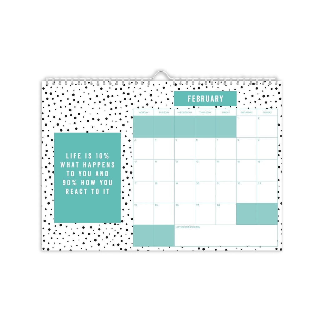 2025 Calendar - Inspirational/Motivational Quote Calendar with Month To View