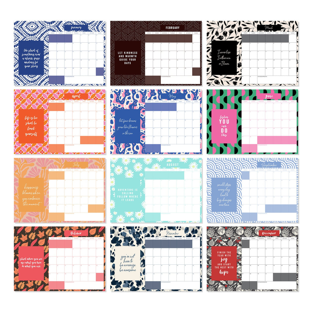 2026 Quote Calendar - Inspirational/Motivational Quote Calendar with Month To View