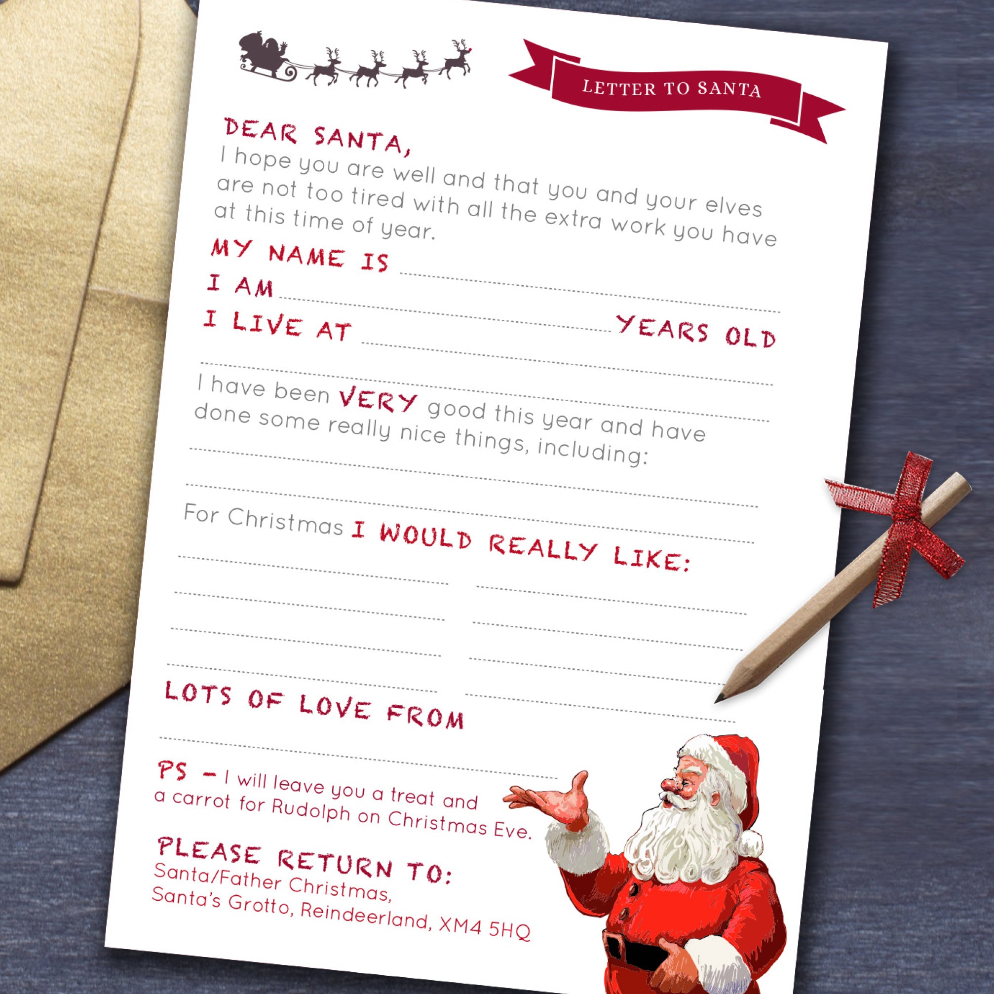 Letter To Santa Pack – LoveLi Design