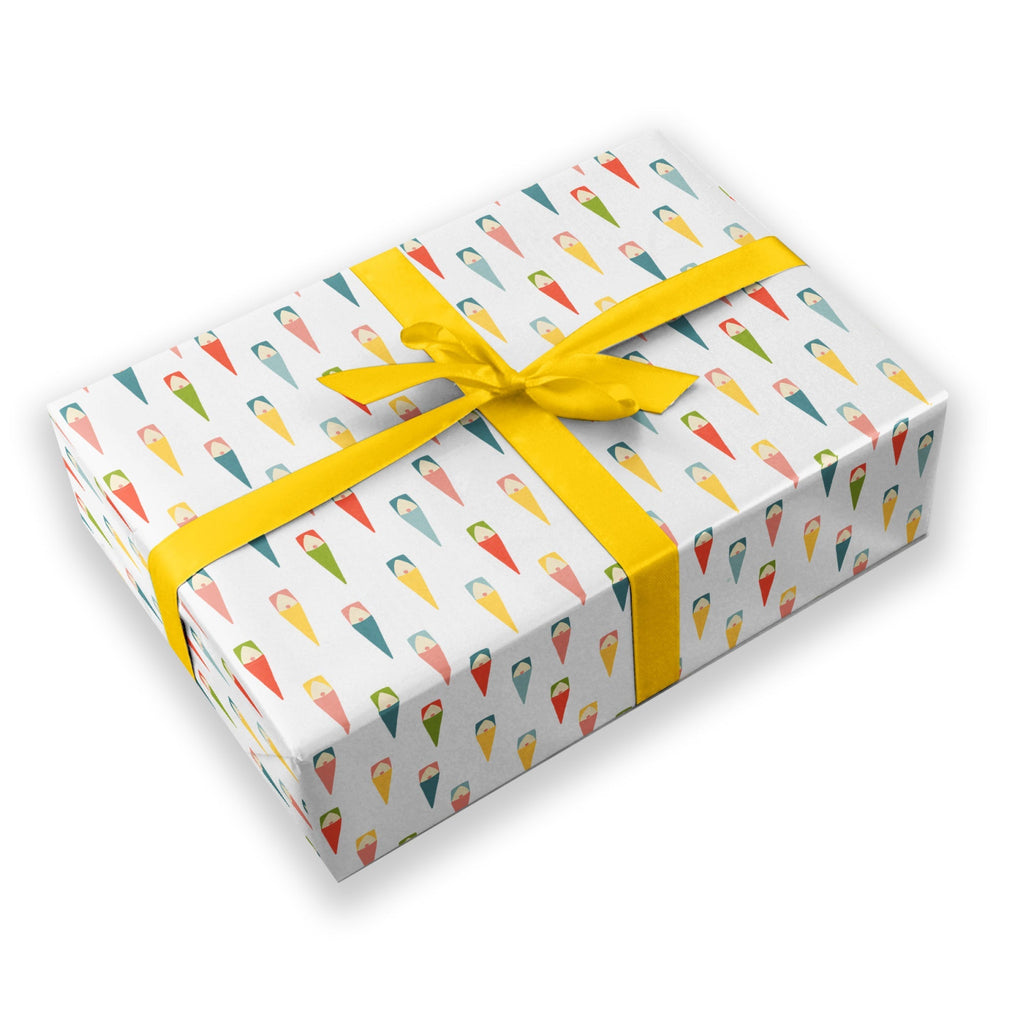 Luxury Recyclable Gift Wrap - Fun Bright Gonks
