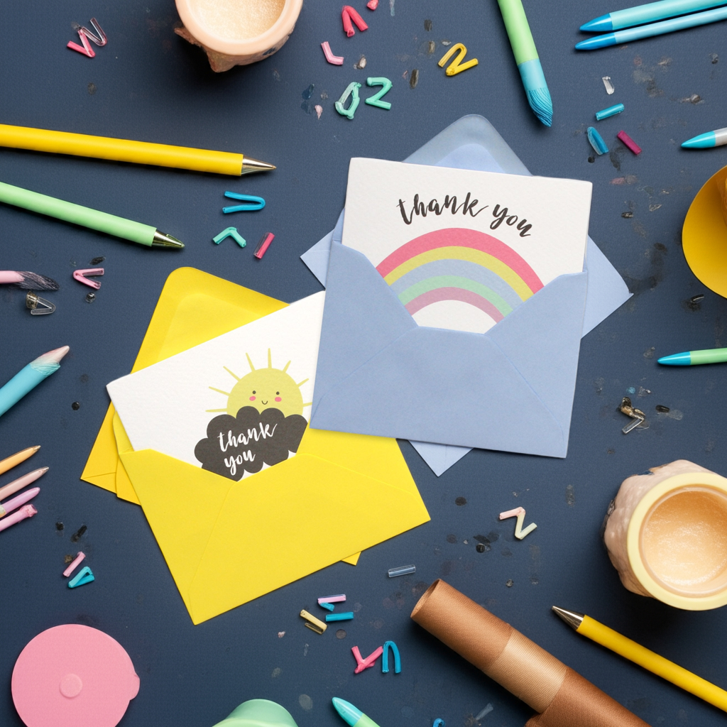Mini Card Pack - Sunshine & Rainbows Thank You