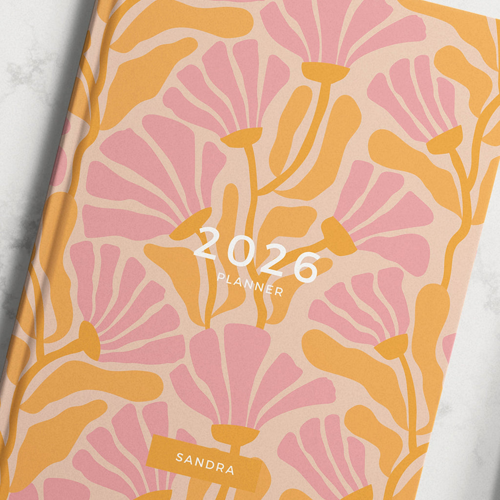 NEW Personalised Floral Vintage 2026 Diary