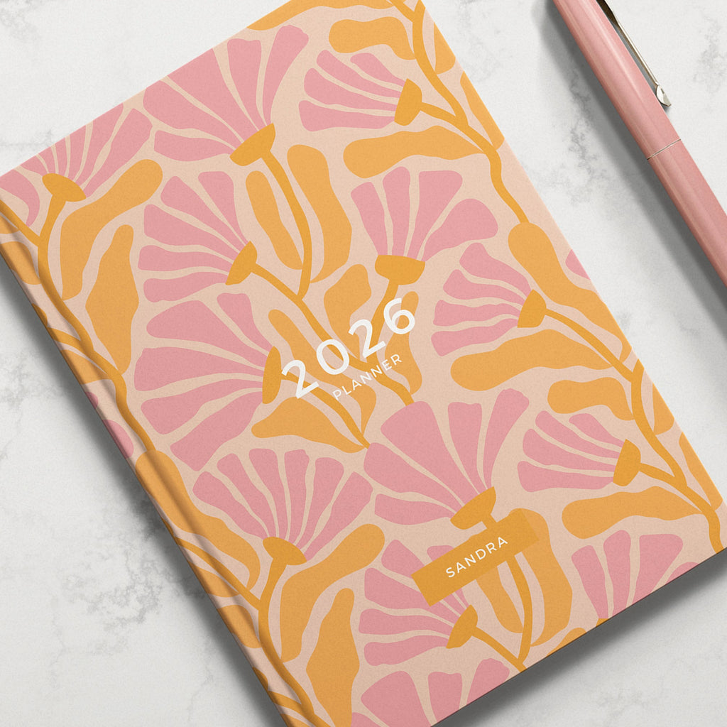NEW Personalised Floral Vintage 2026 Diary