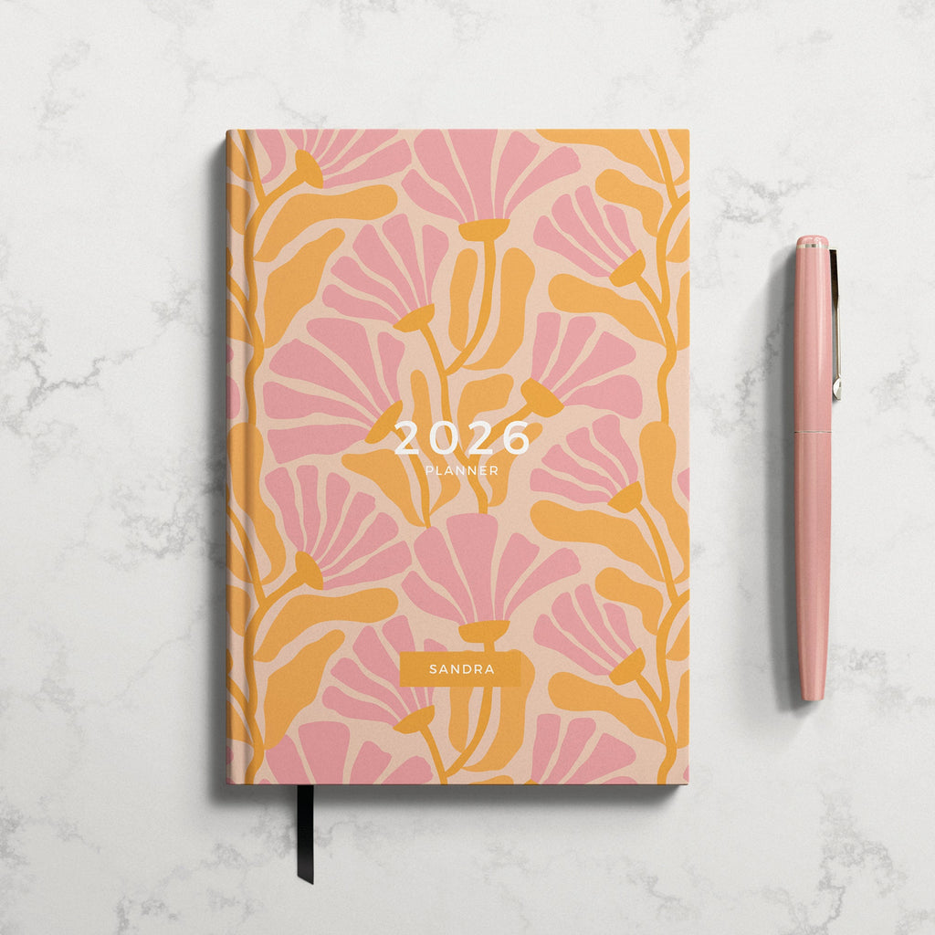 NEW Personalised Floral Vintage 2026 Diary