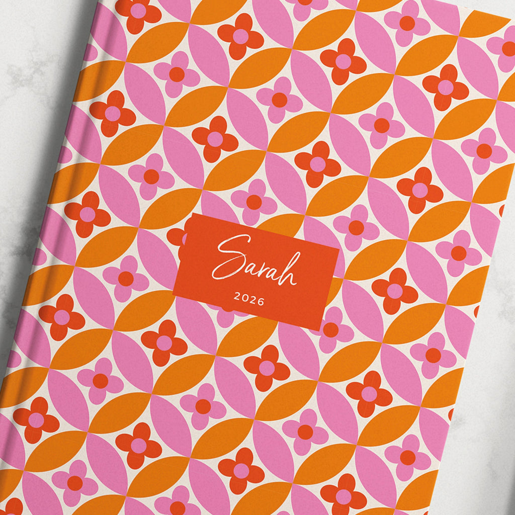 NEW Personalised Flower Power 2026 Diary