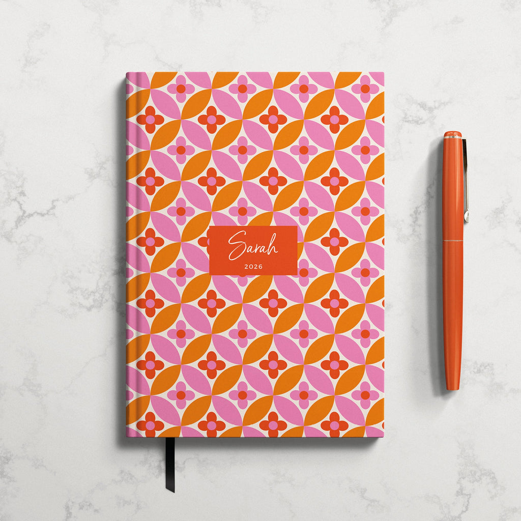 NEW Personalised Flower Power 2026 Diary