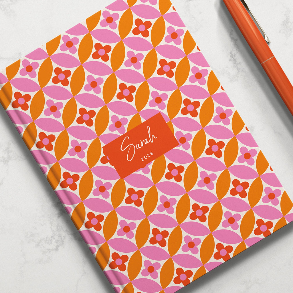 NEW Personalised Flower Power 2026 Diary