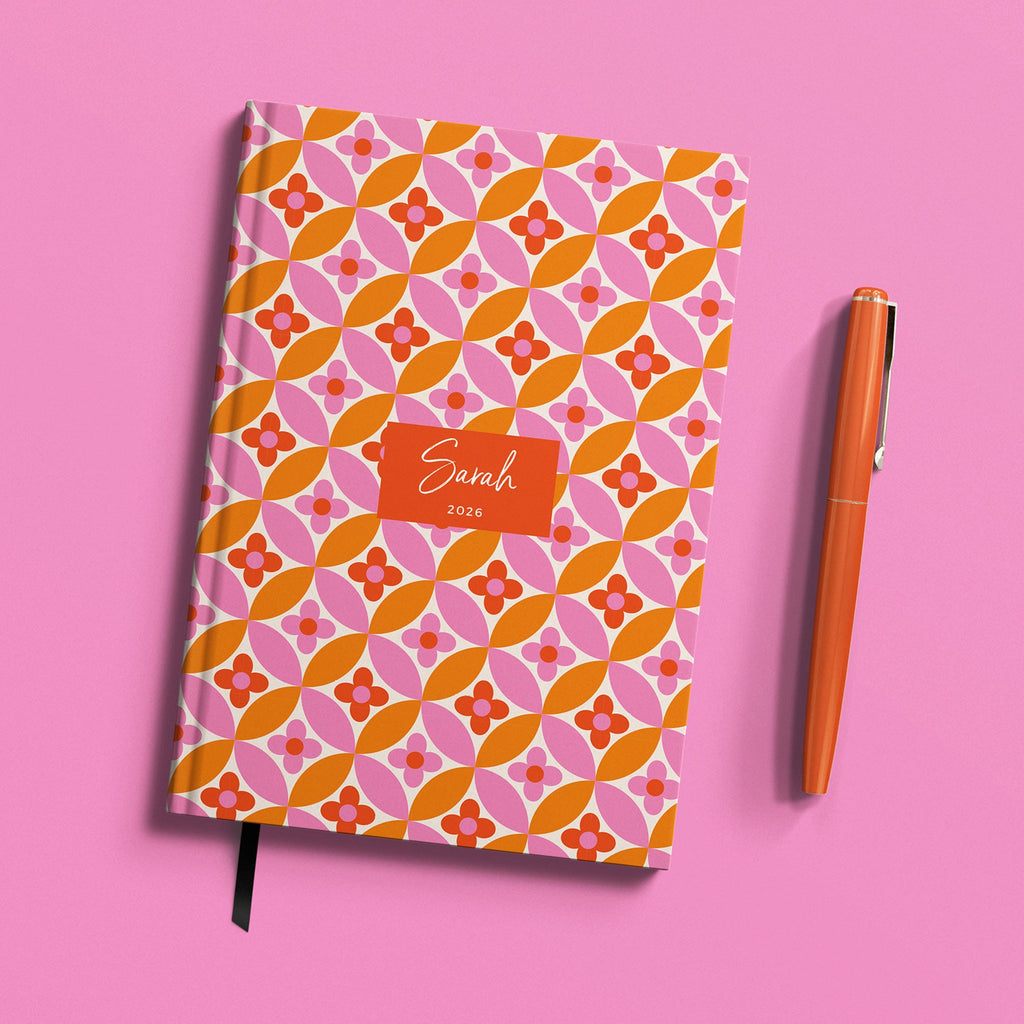 NEW Personalised Flower Power 2026 Diary