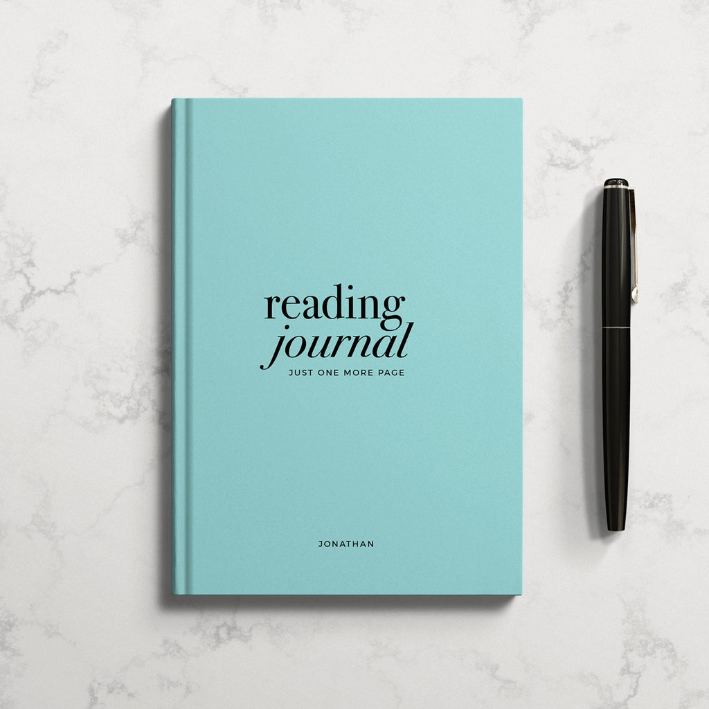NEW Personalised Navy Reading Book Journal Hardback