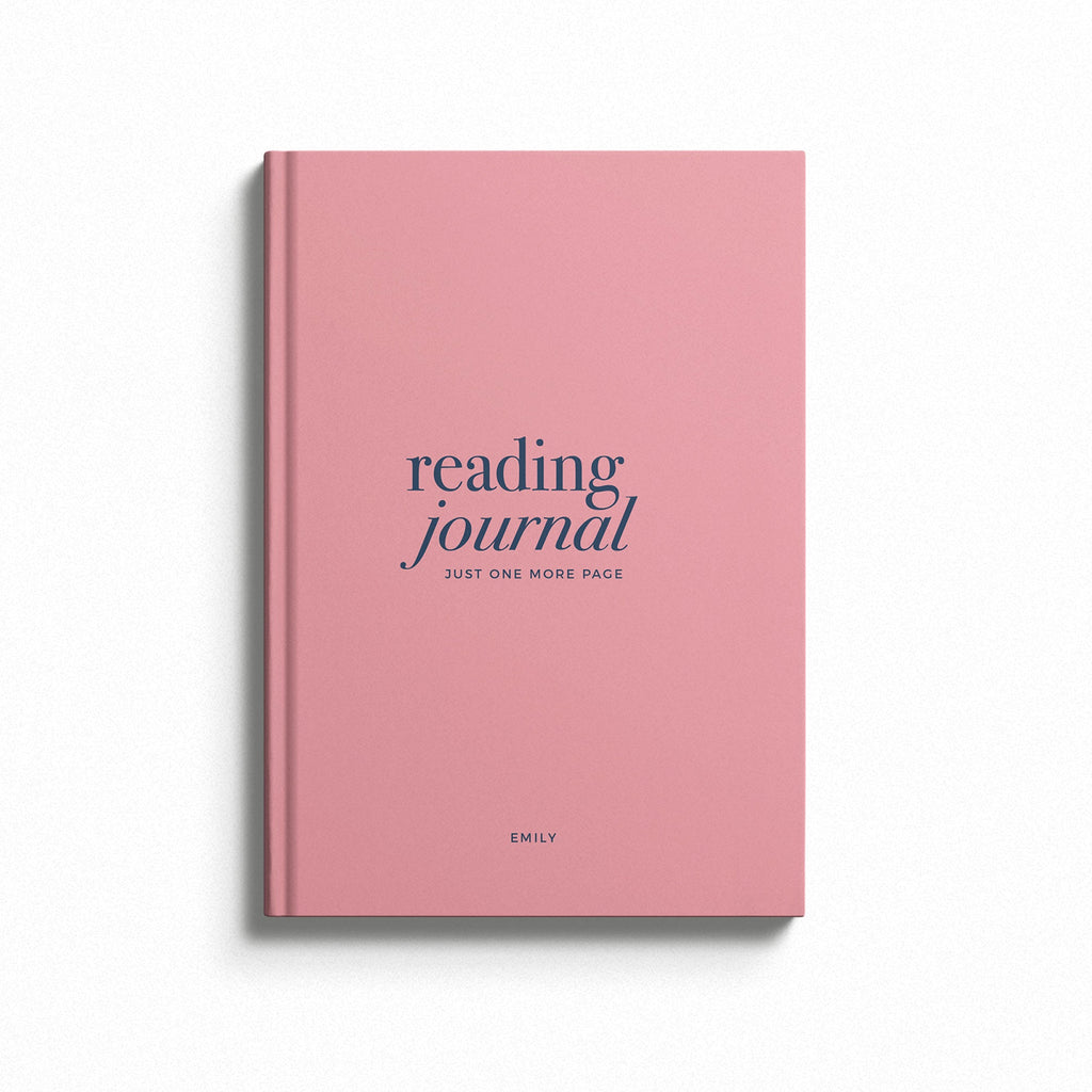 NEW Personalised Soft Pink Reading Book Journal Hardback