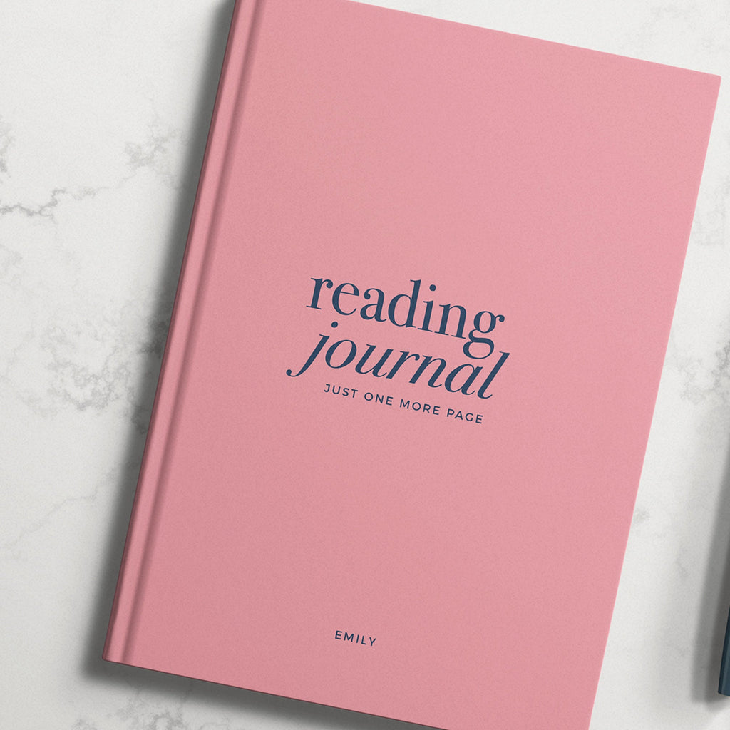 NEW Personalised Soft Pink Reading Book Journal Hardback