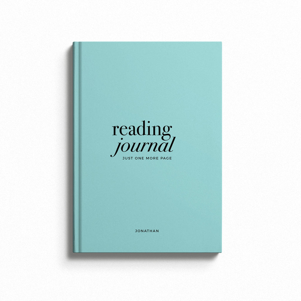 NEW Personalised Teal Reading Book Journal Hardback