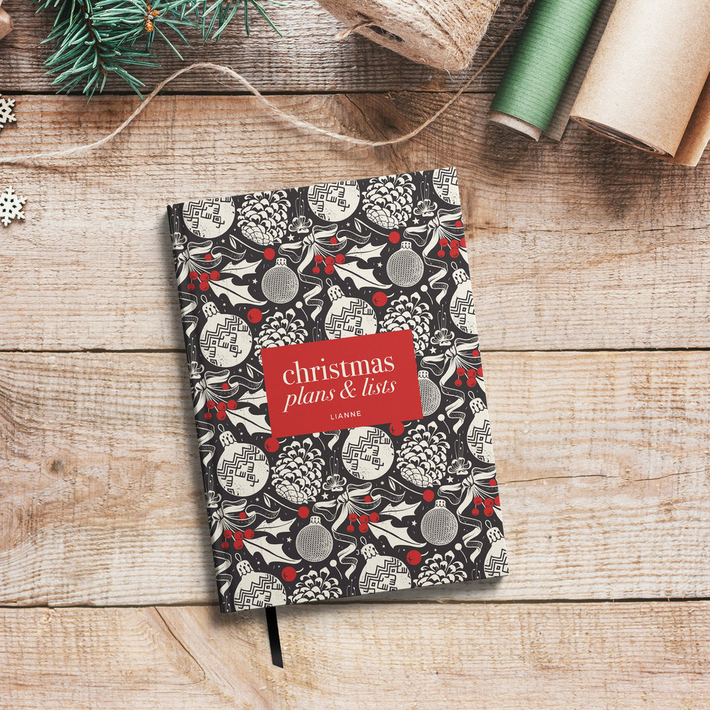 NEW Retro Bauble Christmas Planner Notebook