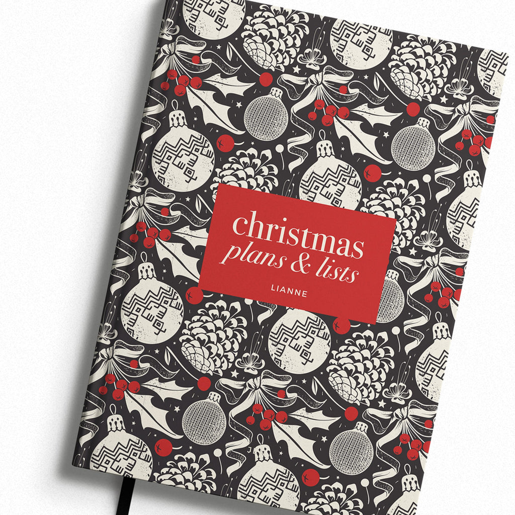 NEW Retro Bauble Christmas Planner Notebook