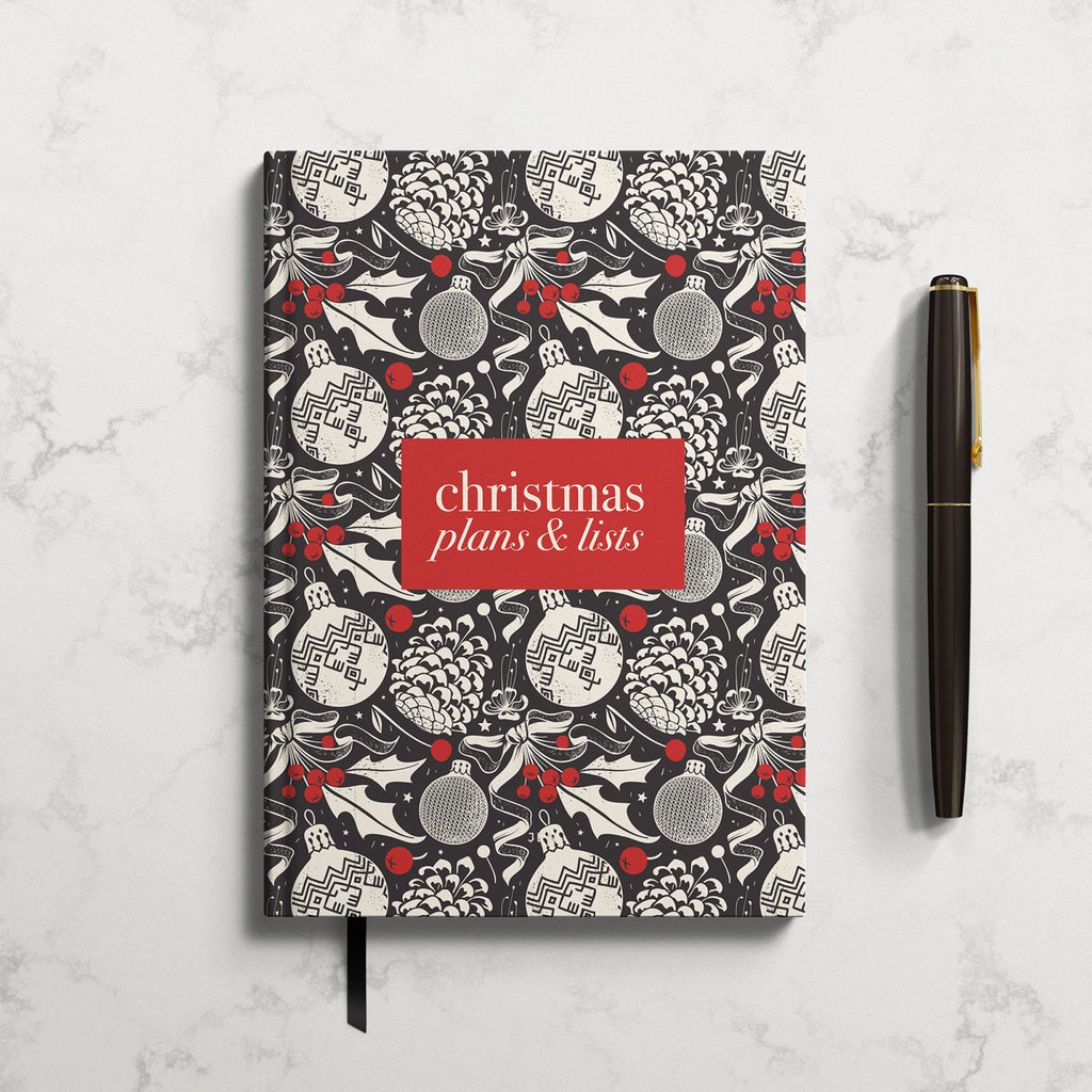 NEW Retro Bauble Christmas Planner Notebook