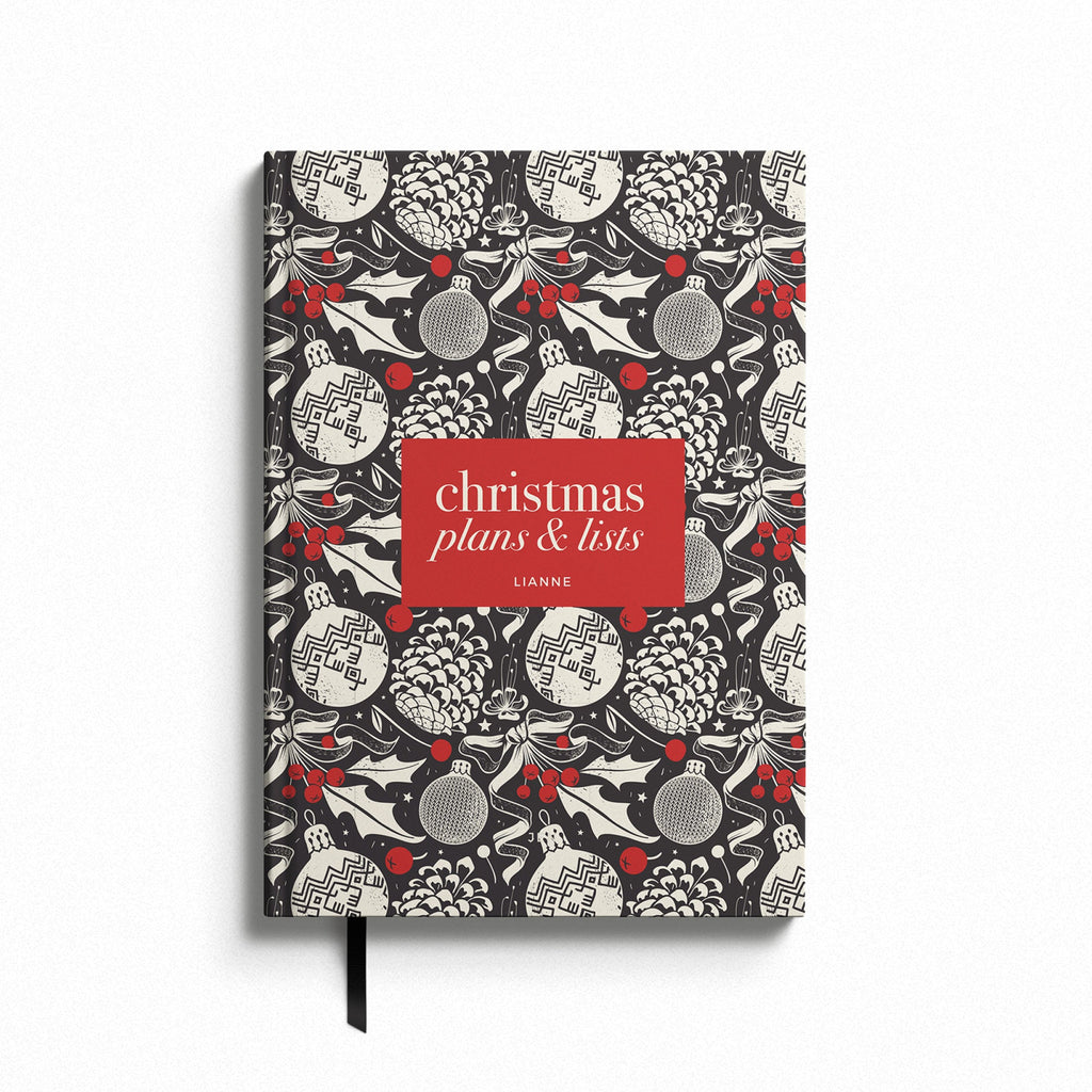 NEW Retro Bauble Christmas Planner Notebook