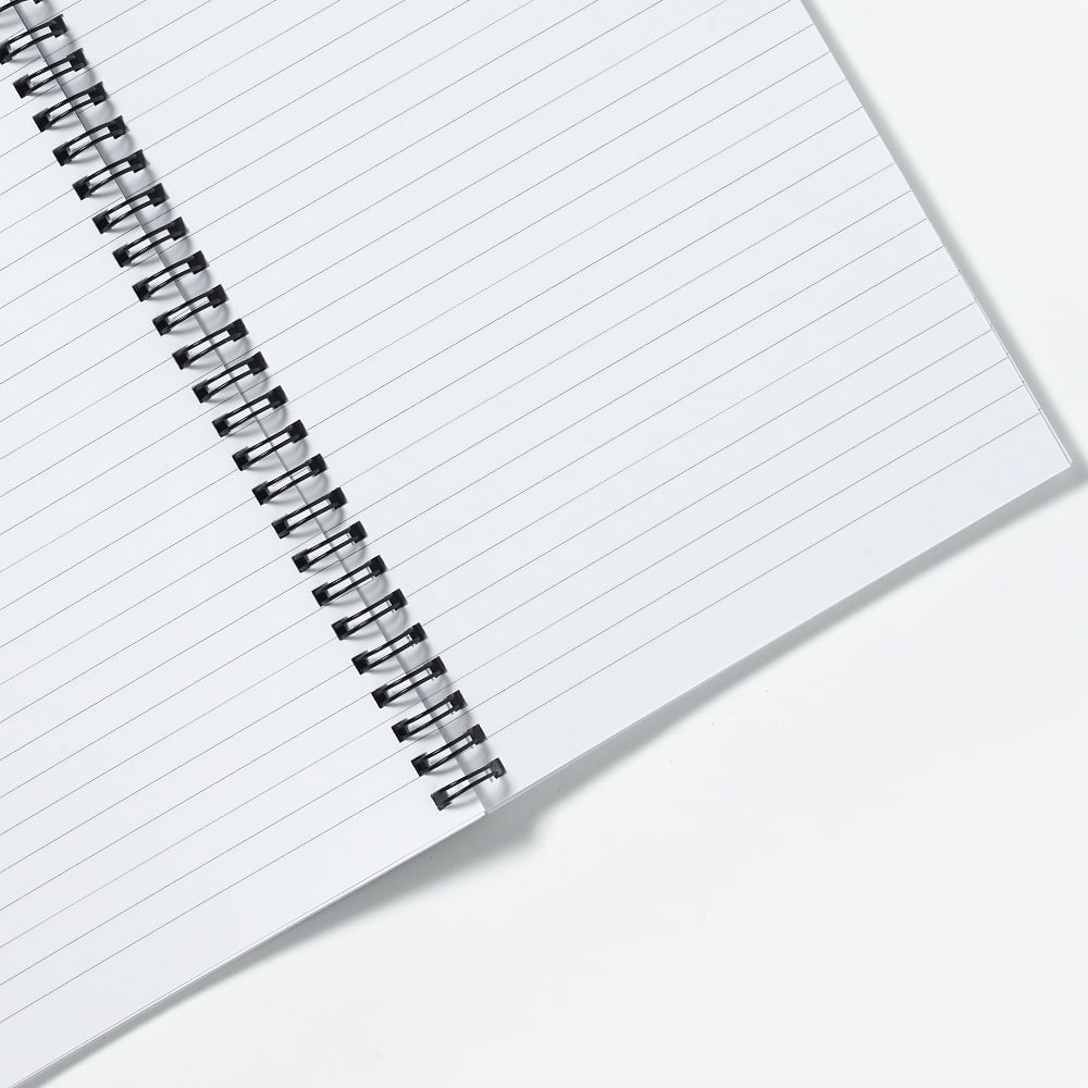 Personalised Bright Blue Spiral Notebook - Attempts At Organising My Life Quote (A5)