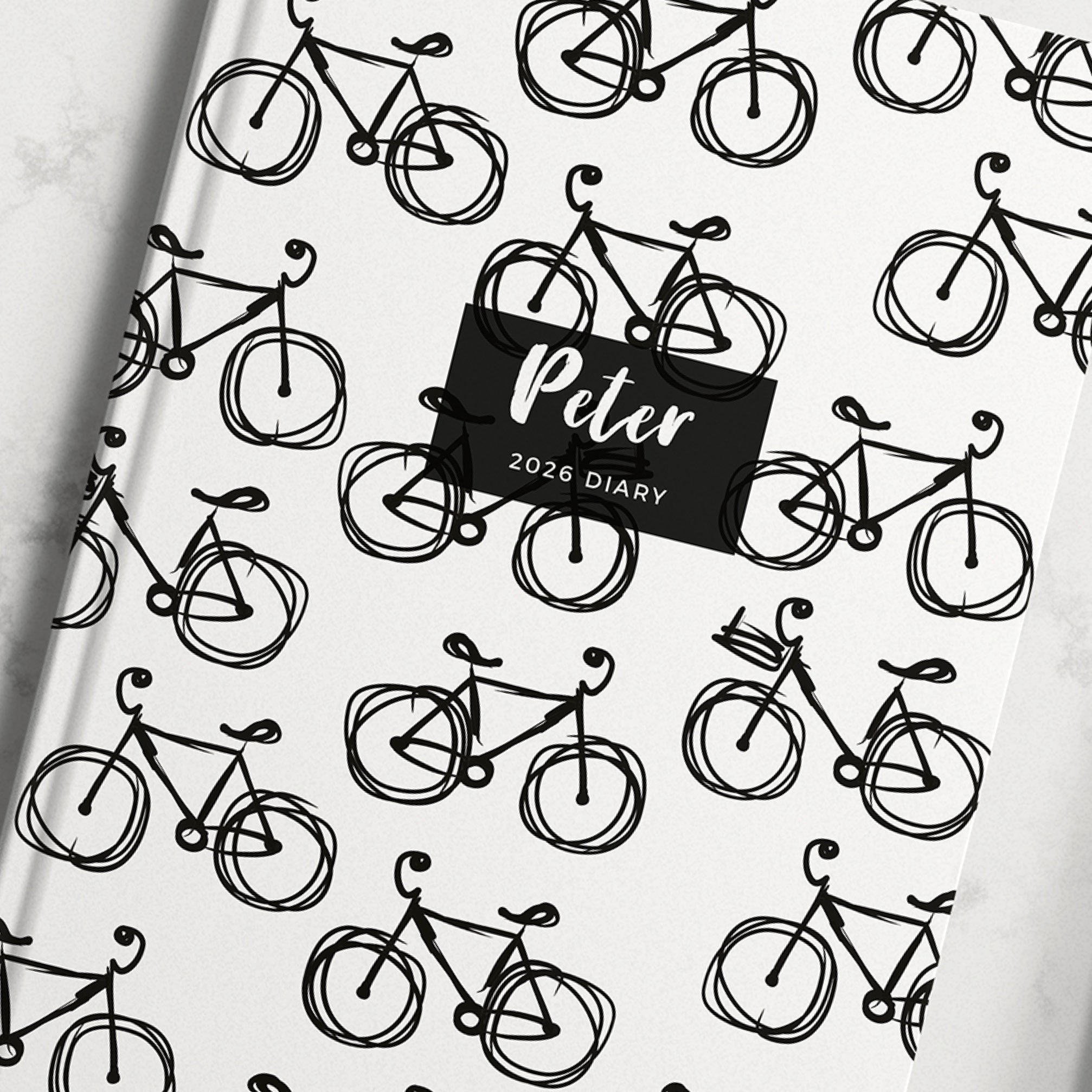 Personalised Cycling Bike 2026 Weekly Diary – A5 Planner – LoveLi