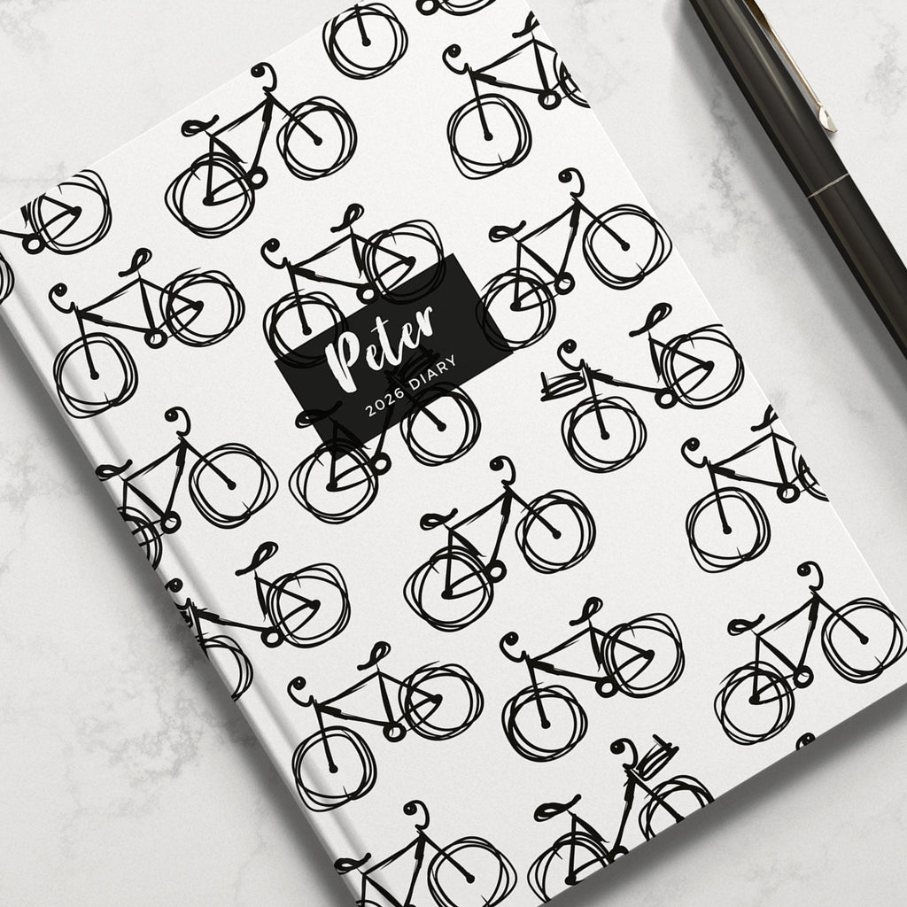 Personalised Cycling Bike 2026 Diary