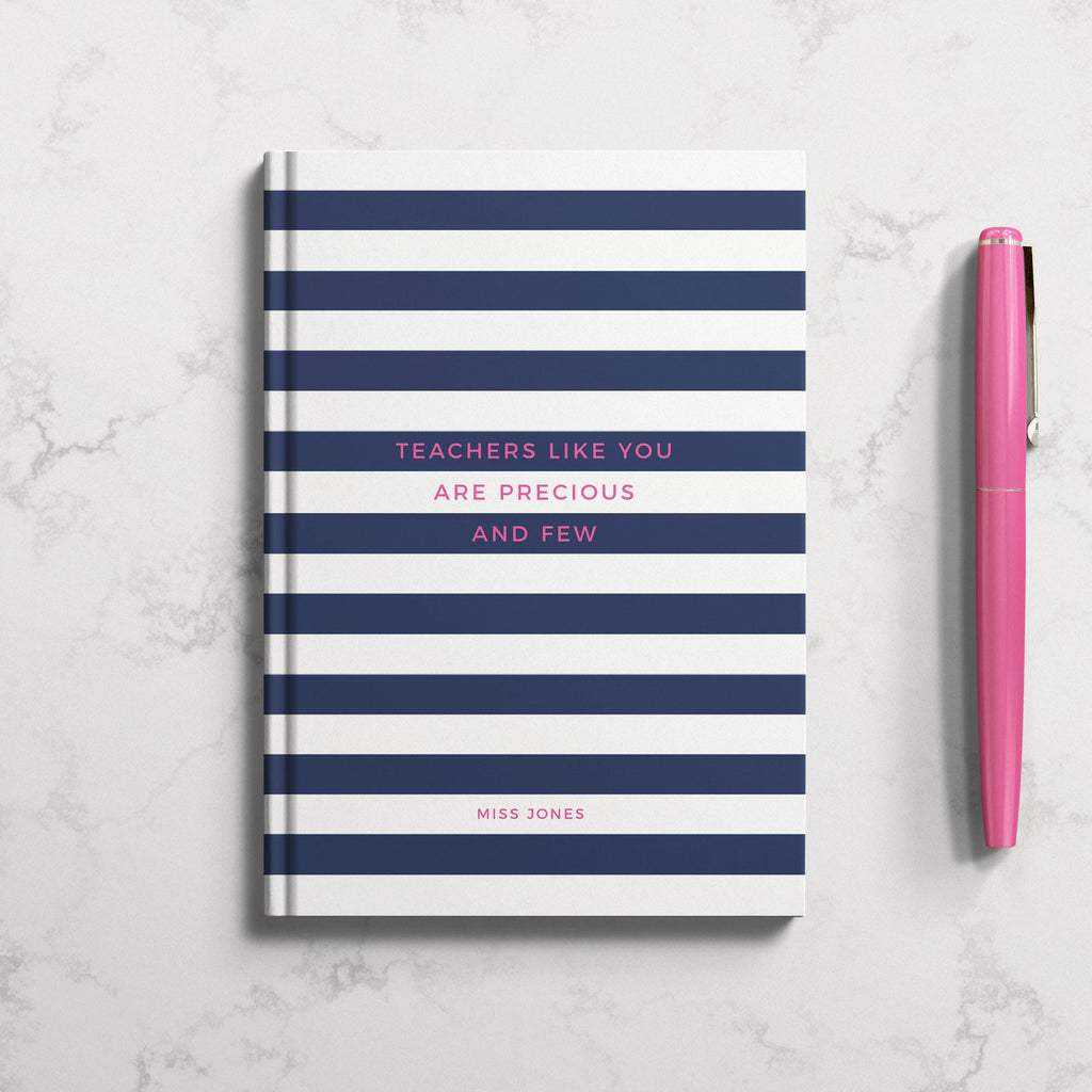 Personalised Teachers Like You Pink Quote Hardback Notebook A5