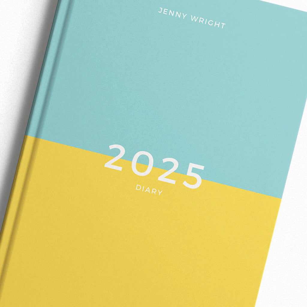 Personalised Two Tone 2025 Weekly Diary (A5)