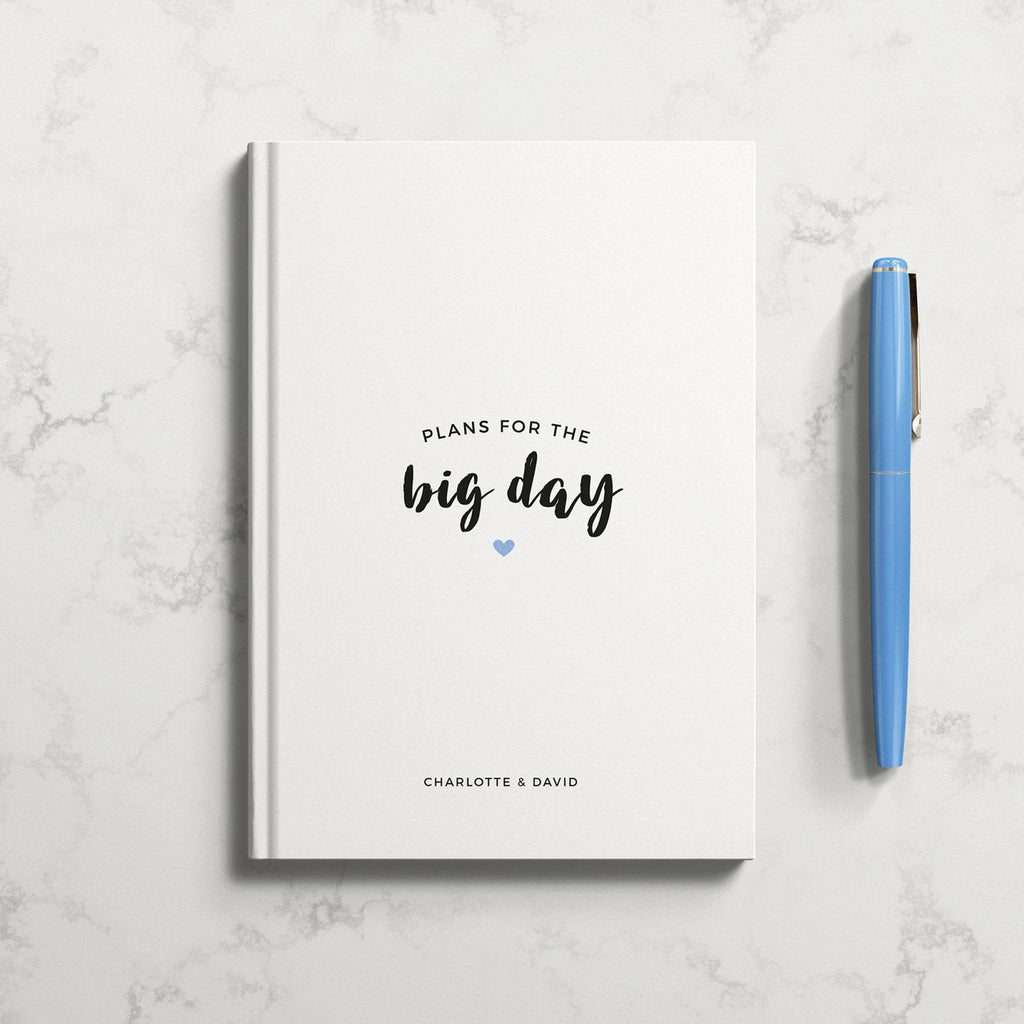 Personalised Wedding Plans For The Big Day Hardback Notebook Planner