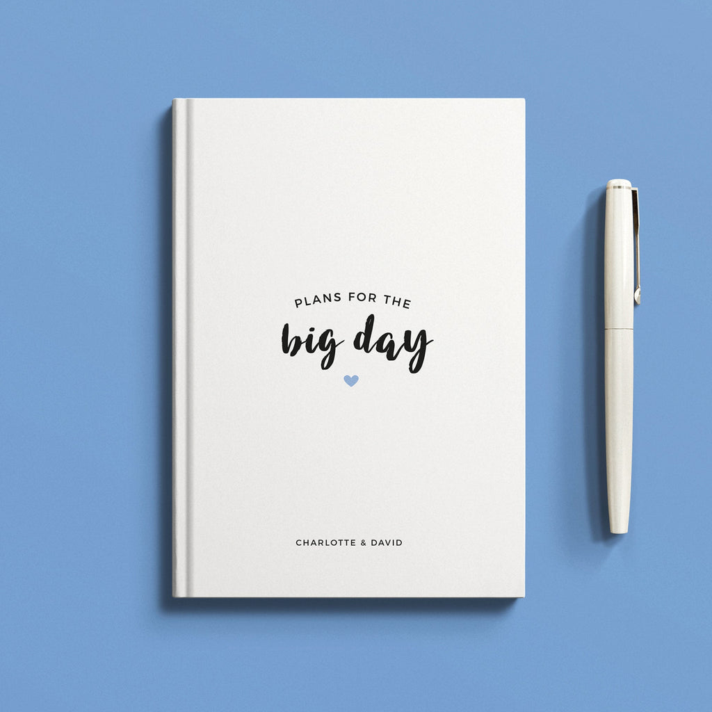 Personalised Wedding Plans For The Big Day Hardback Notebook Planner