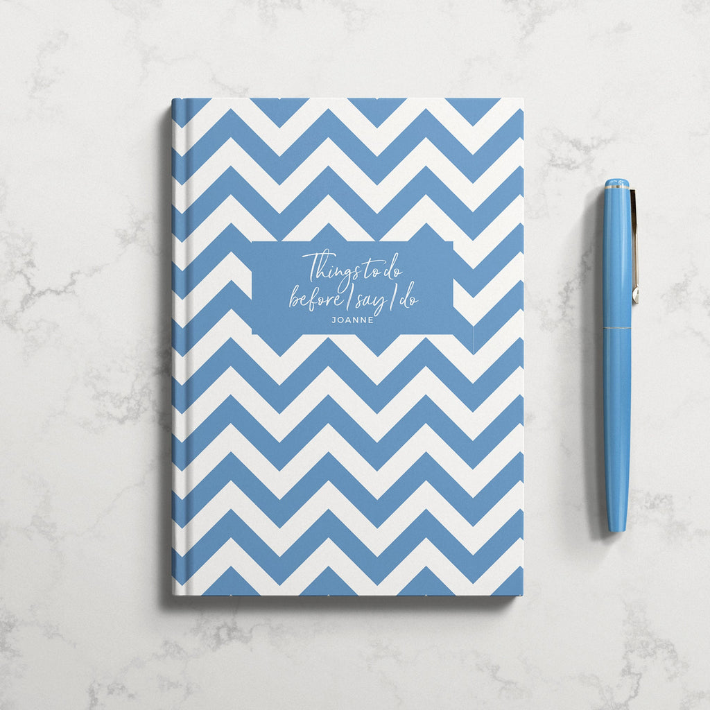 Personalised Wedding Things To Do Before I Say I Do Hardback Notebook Planner