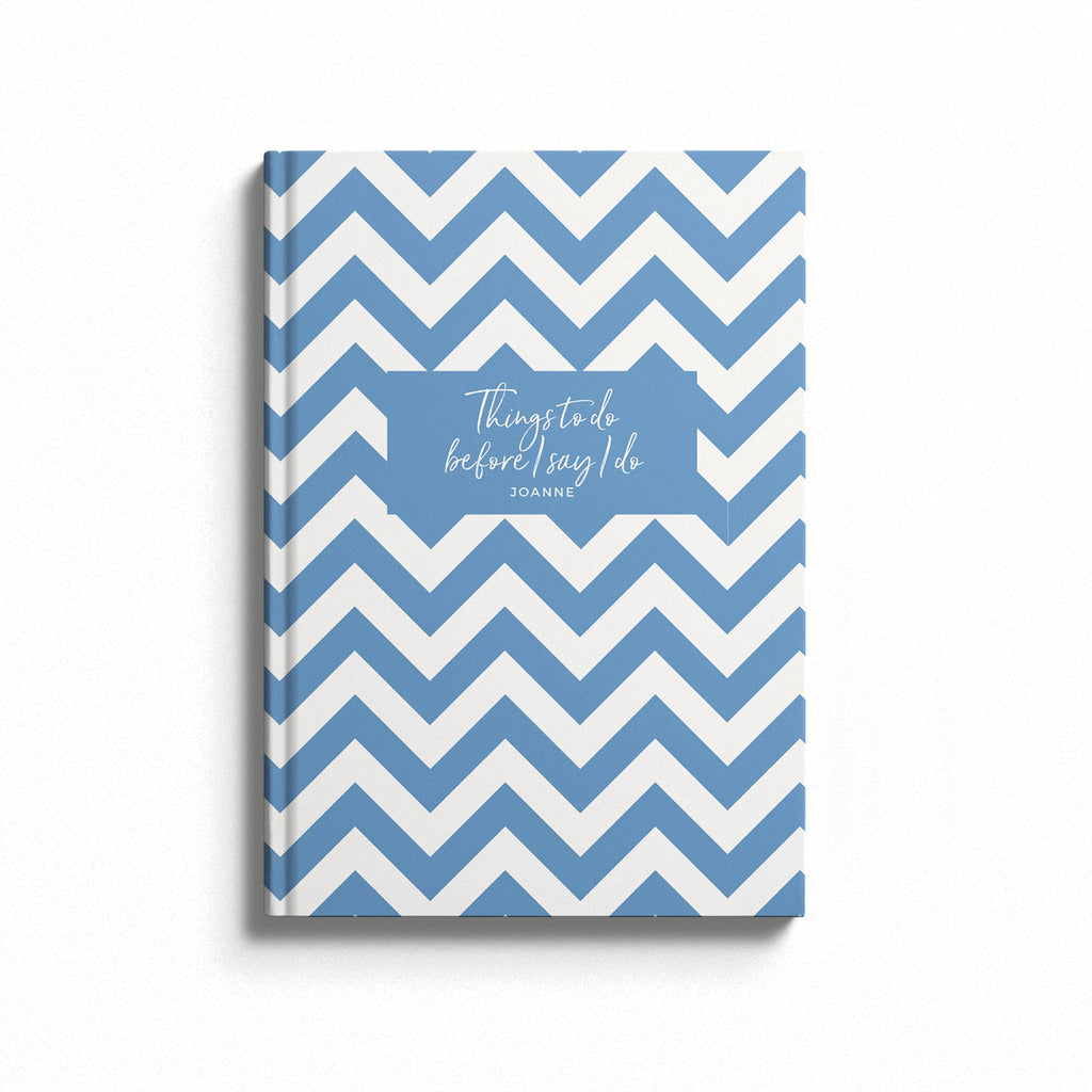 Personalised Wedding Things To Do Before I Say I Do Hardback Notebook Planner Standard Text Only / Blank