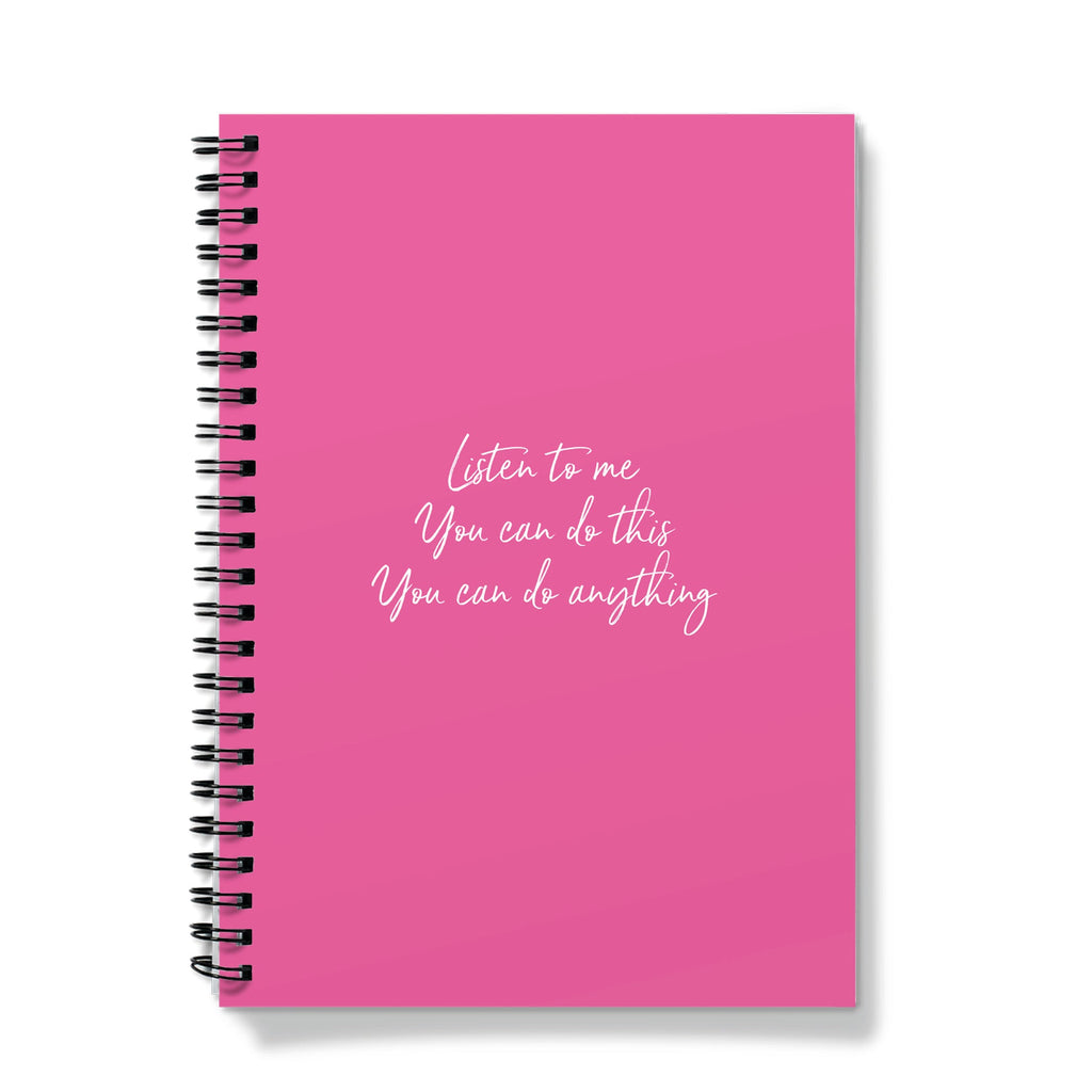 Personalised Wickedly Pink Spiral Notebook (A5) Standard Quote Only / Lined