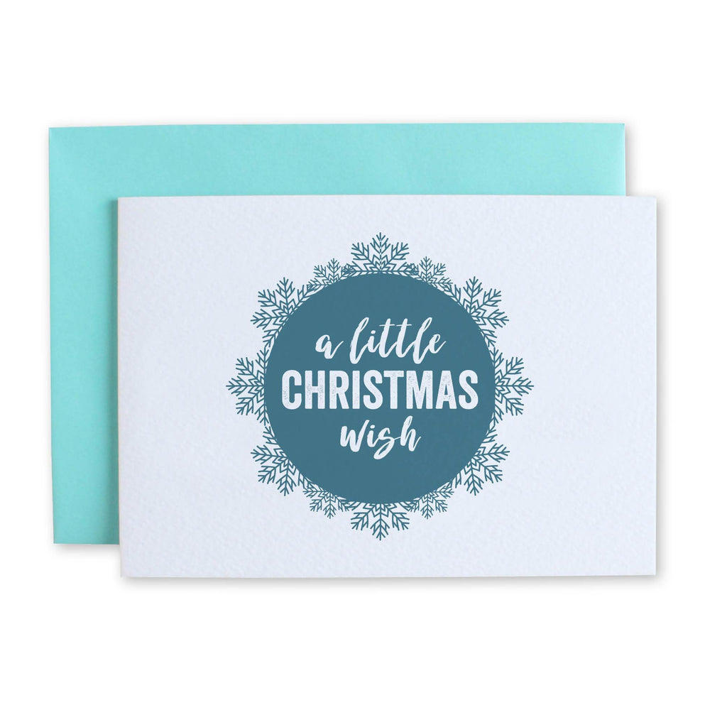 A Little Christmas Wish Snowflake Card