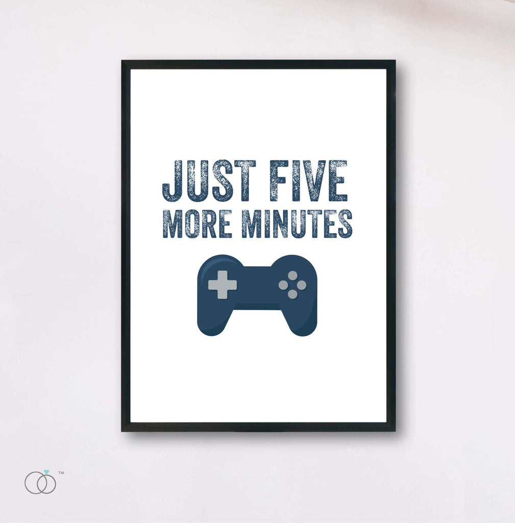 Five Minutes More Gaming Art Print