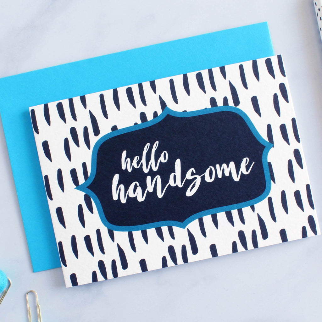 Hello handsome Card – LoveLi Design