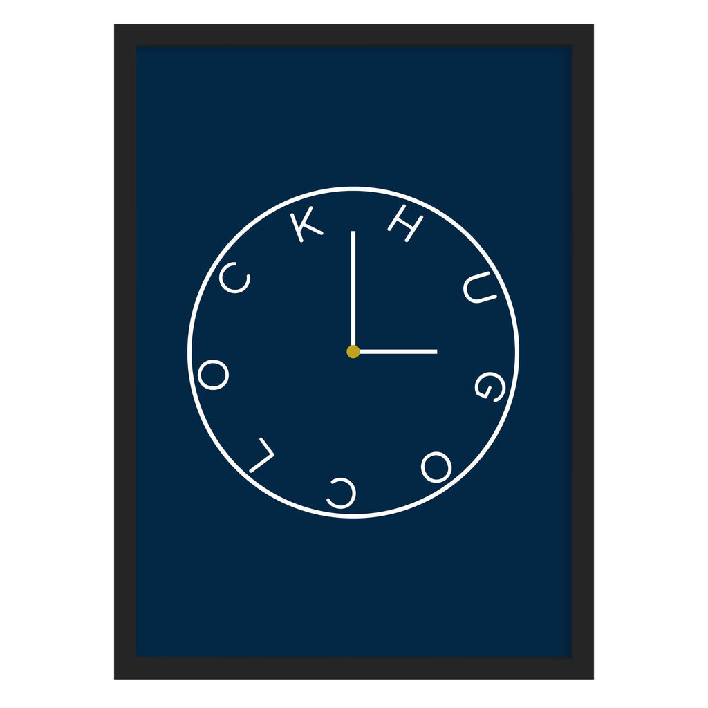 Hug A Clock Hug O'Clock Art Print – LoveLi Design