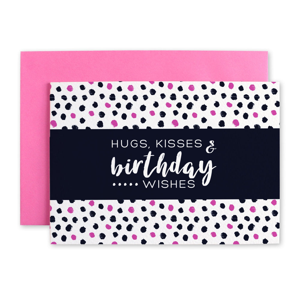 Hugs, Kisses and Birthday Wishes Card