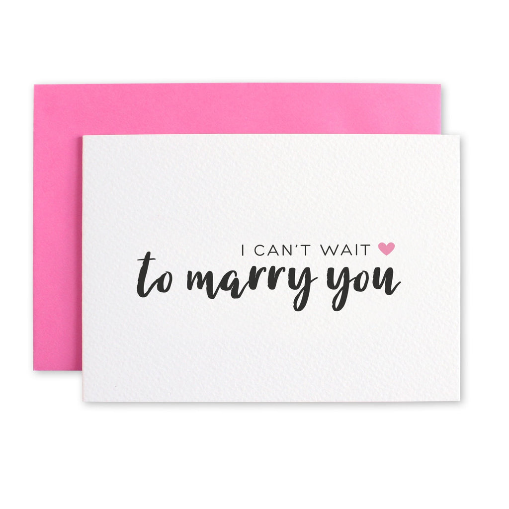 I Can't Wait To Marry You Card - Fiancé Card