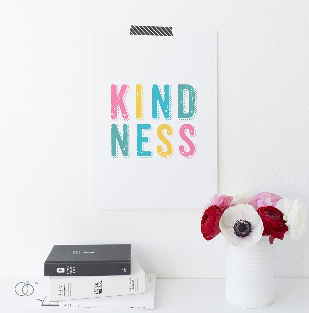 Kindness Quote Print A4 (210mm × 297mm) / Unframed
