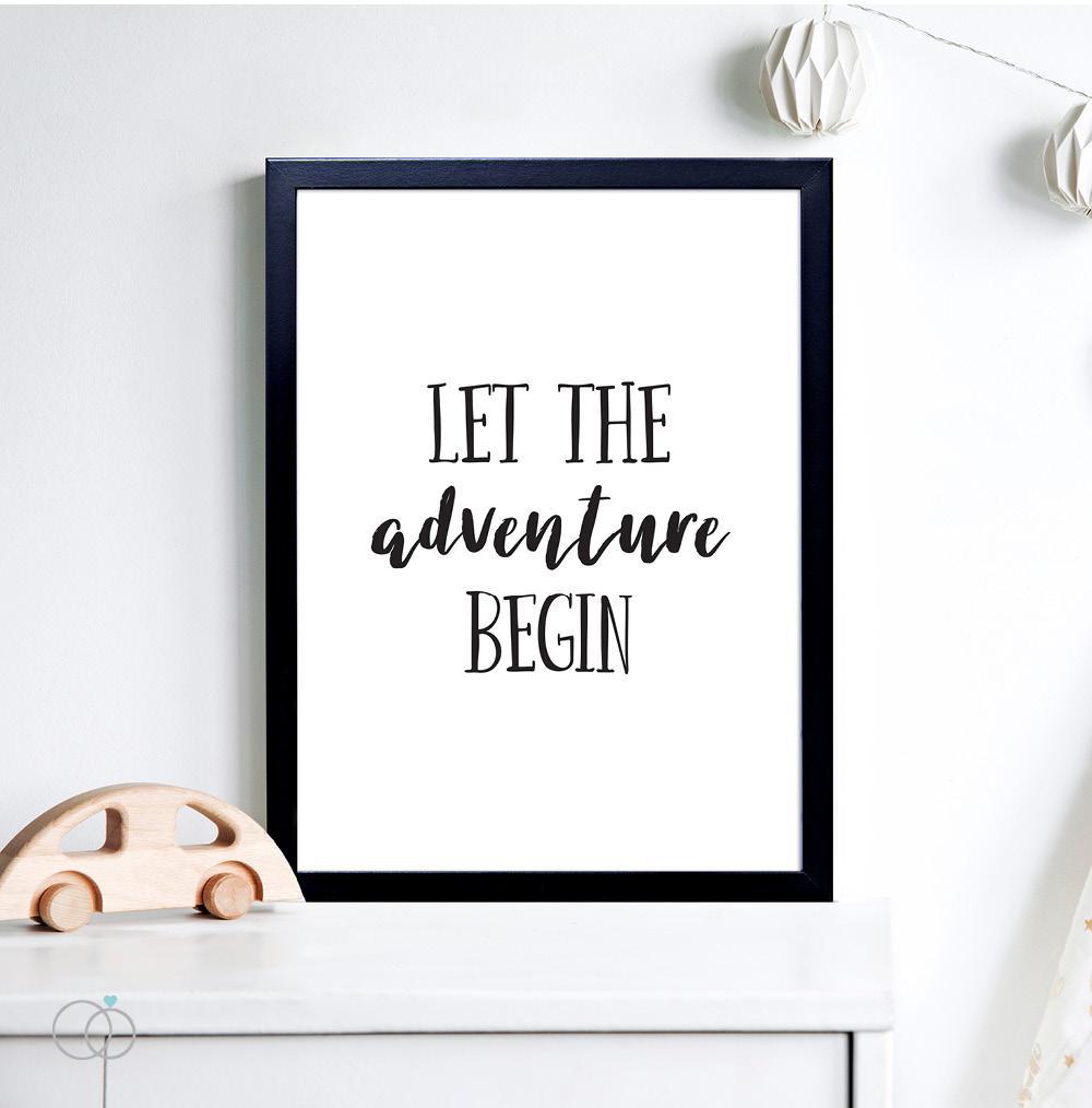 Let The Adventure Begin Quote Print
