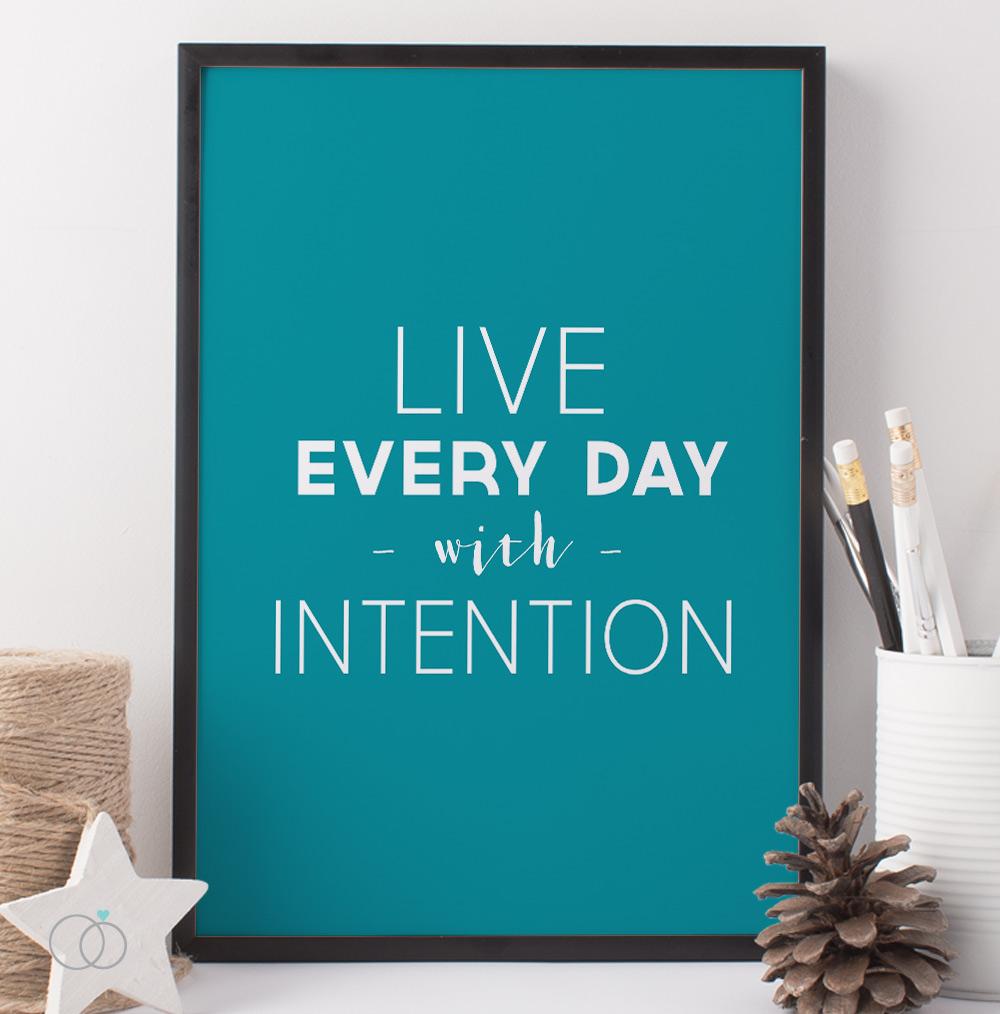 Live Everyday Quote Print