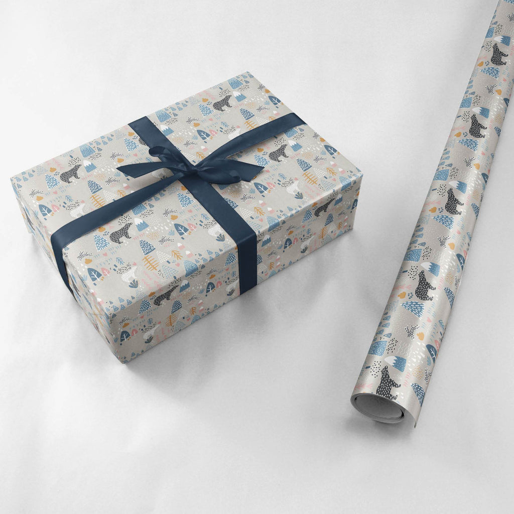 Gift Wrap - Scandi Polar Bear Christmas
