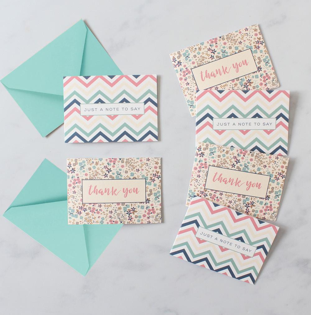 Mini Card Pack - Chevrons and Florals